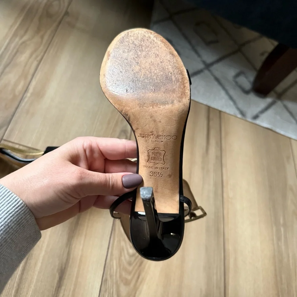 Jimmy Choo T-Strap Sandals - Picture 8 of 12